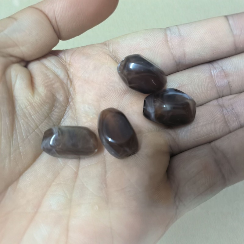 亚克力异形双色大孔珠DIY饰品配件手工串珠服饰配件材料批发|undefined