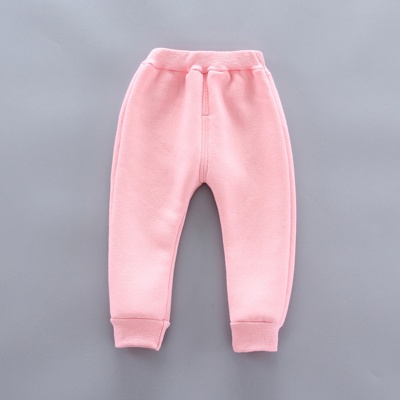 Children's clothing set for boys girls, plush thickened autumn and winter 2023 new style with hat, western-style_voghion.com