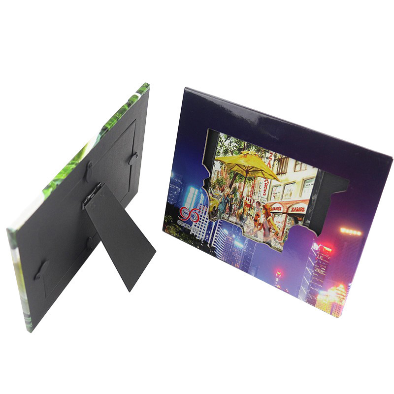 Advertising Promotion Gift Paper Back Frame Photo Frame High Quality Standing Paper Photo Frame with Back Frame
