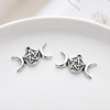 Cross -border retro moon star various pendant DIY production rosary jewelry supplies connector
