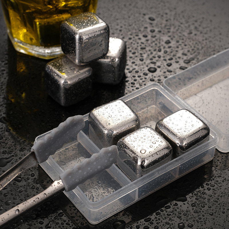 304 traje de cubo de hielo de acero inoxidable bar cerveza whisky vino de hielo congelado rápido artefacto de hockey sobre hielo de piedra
