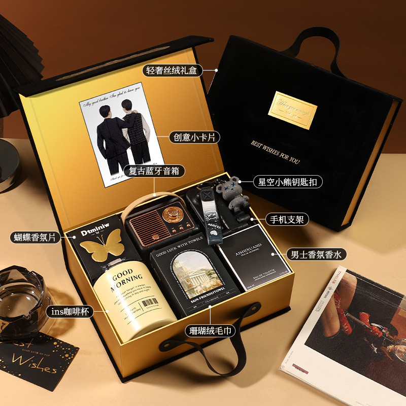 男伴郎伴手礼送男士兄弟团高档实用高级婚宴婚庆宾客回礼结婚礼盒|undefined