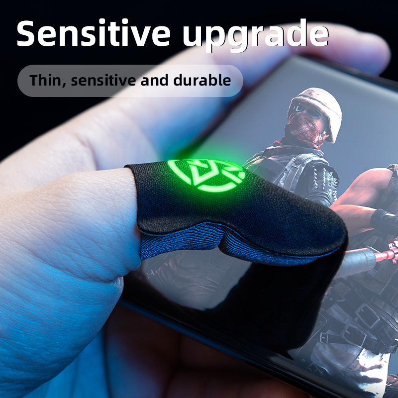 New Luminous Gaming Finger Sleeves, Ultra-Thin Anti-Sweat E-Sports Finger Sleeves, Superconducting Silver Cloth Touch Screen Mobile Gaming Finger Sleeves New Luminous Gaming Finger Sleeves, Ultra-Thin Anti-Sweat E-Sports Finger Sleeves, Superconducting Silver Cloth Touch Screen Mobile Gaming Finger Sleeves