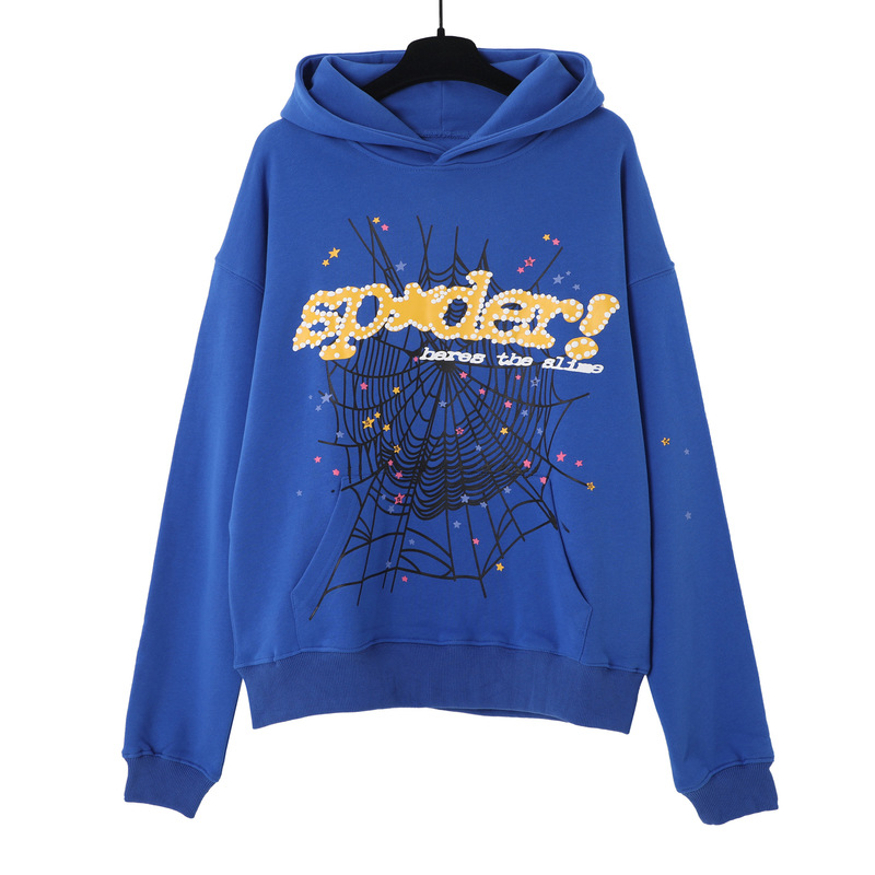 Sp1derヒップホップ歌手Young Thugと同じスタイルのフォームレター555555カップル用パーカーPinkスウェットシャツ|undefined