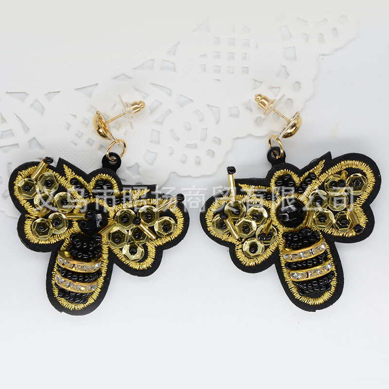 韩国高级感重工串珠耳圈耳环女气质百搭珍珠网红耳饰