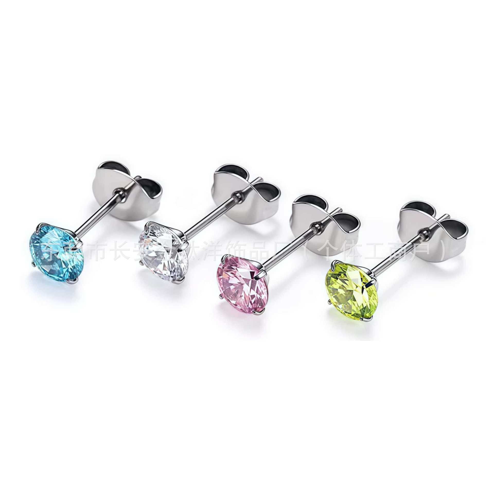 Pointed titanium steel lip stud product view