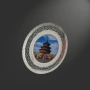 定制金属景泰蓝授权牌奖盘