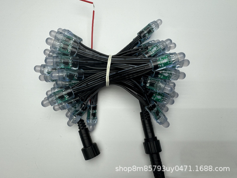 Cabeza impermeable de línea negra de 12mm 5v 2811