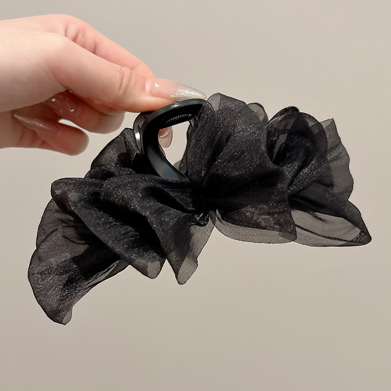 1#Black bubble clip 13cm