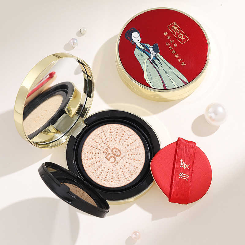 Luozhi Dayun レッド美白日焼け止めエアクッション SPF50+ リキッドファンデーションメーカー卸売代理店販売協力|undefined