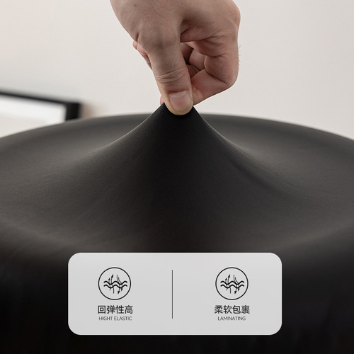 PU leather round stool cover waterproof dustproof universal chair cover for bar counter hair salon round swivel chair chair cover