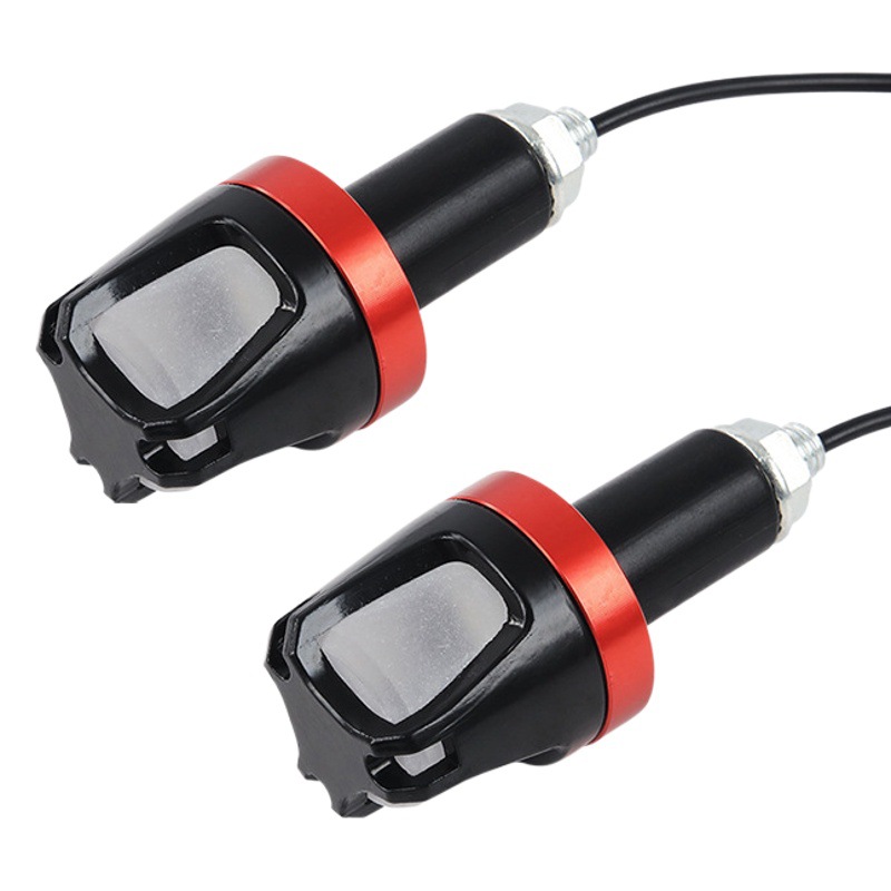 Pedal de coche eléctrico mango de luz LED modificado motocicleta LED luz de giro de dos colores Luz de dirección de advertencia enchufe de suministro directo