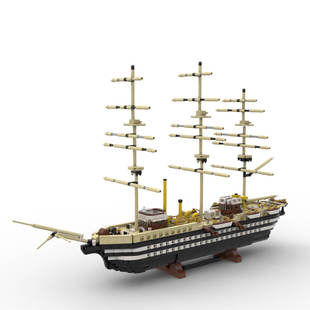 Building Blocks Cross-Border Moc-182894 Amerigo Vespucci Tall Schooner Ship 2981