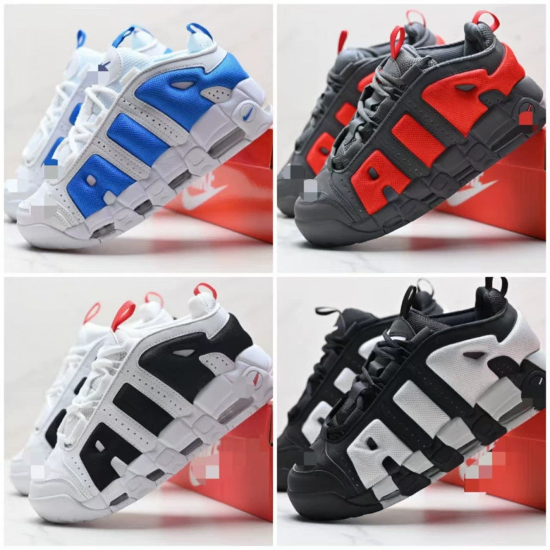 European and American Cross-Border Export New Air Basketball Shoes Putian Shoes Air Cushion Sports Shoes Uptempo Thick Sole Leather Cushioning