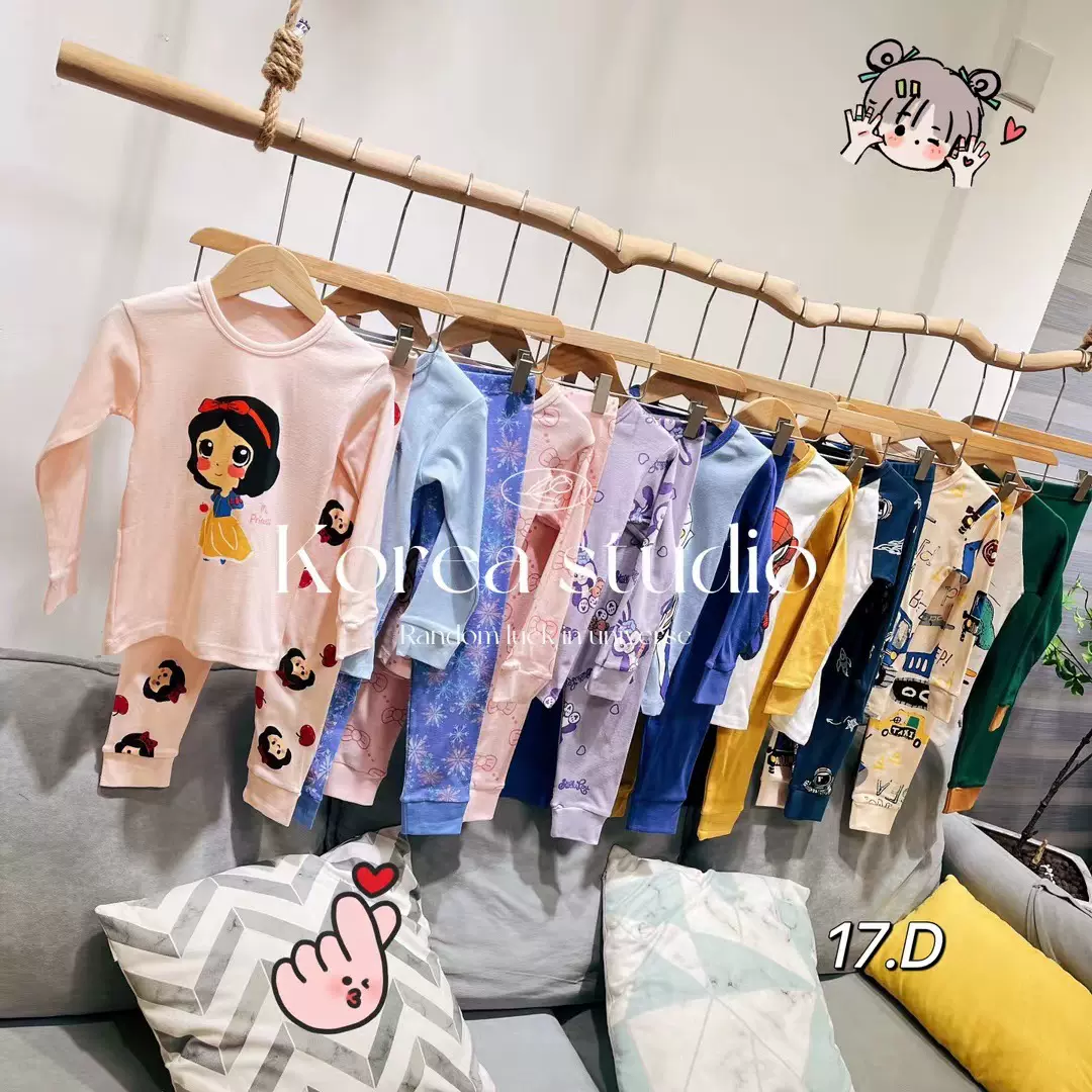 春秋季韩版童装秋衣秋裤男童女孩公主印花家居服纯棉儿童套装批发