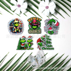 专供跨境爆款亮片亚克力DIY配件饰品-圣诞节系列齐齐晶艺创科工厂