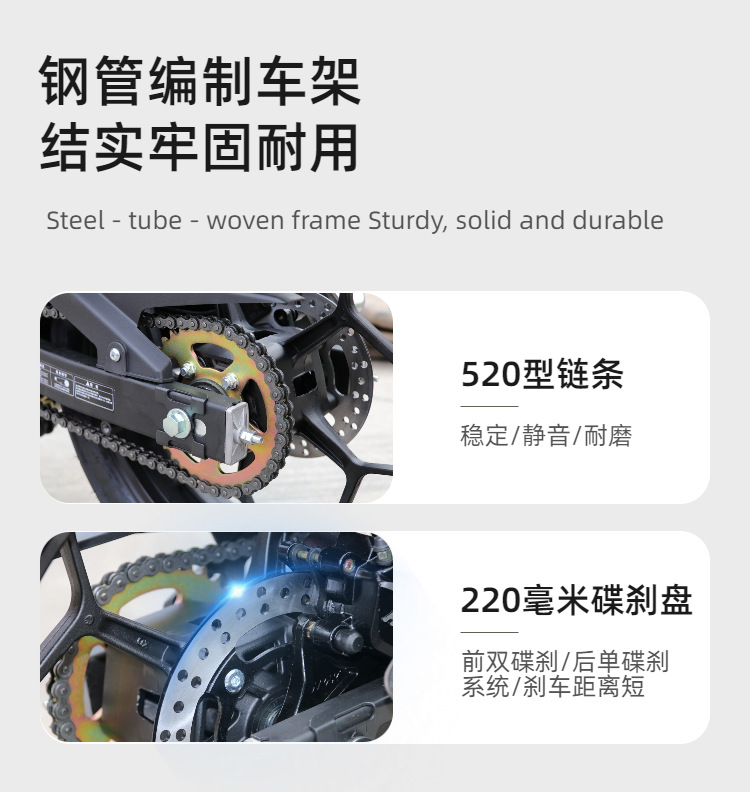 Customized Small Ninja Motorcycle Sports Car, Dual-Cylinder Water-Cooled 400Cc, National Iv Standard, Efi, Street Legal Motorcycle