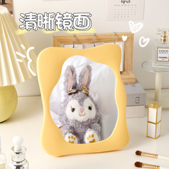 New Ins-style minimalist desktop mirror with irregular shapes, wall-mountable and DIY student makeup mirror