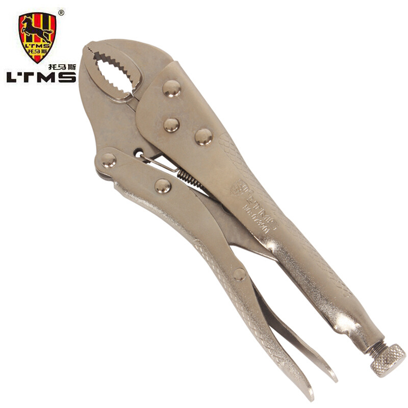 LTMS 托马斯工具大力钳 圆嘴圆口夹钳子平口平头大力钳夹 夹持钳