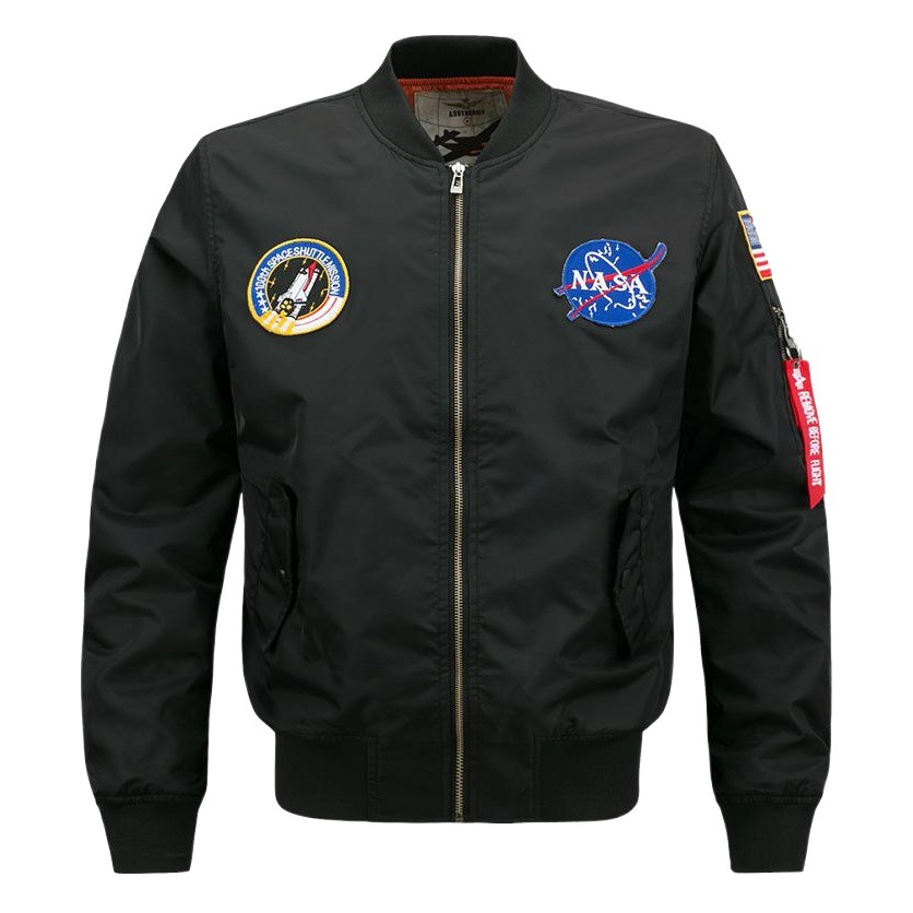Primavera y otoño NASA conjunta astronauta capa de la Fuerza Aérea MA01 piloto americano hombres otoño ropa más tamaño marca moda top image 1