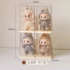 Creamy yellow four-pack [labubu heart-moving macaron display box]