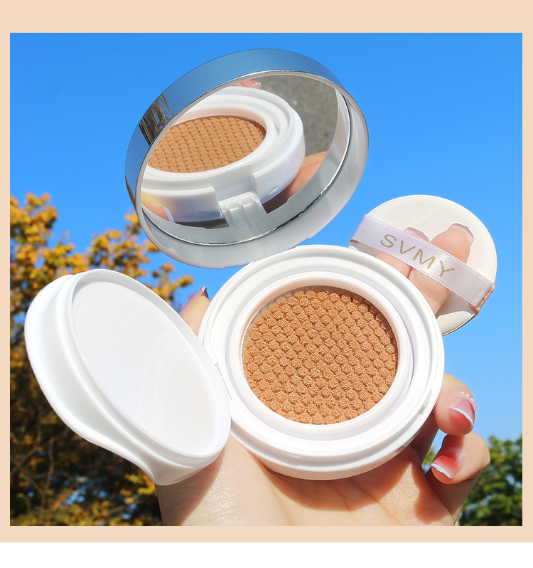 SVMY Light Concealer Cushion BB Cream Nude Makeup Cream Moisturizing Light Natural Brightening cc Cream Student Foundation undefined