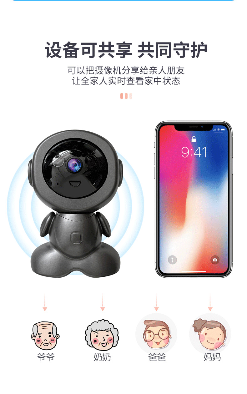 High-definition ROBOT monitoring network CAMERA oscillating machine WIFI CAMERA ROBOT cross-border exclusive supply undefined