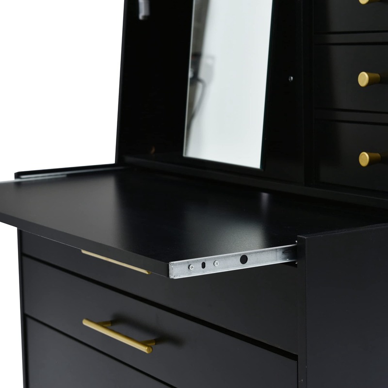 Dormitorio moderno simple tocador joyería cosméticos almacenamiento estudio disponible de gran capacidad mesa de almacenamiento de maquillaje