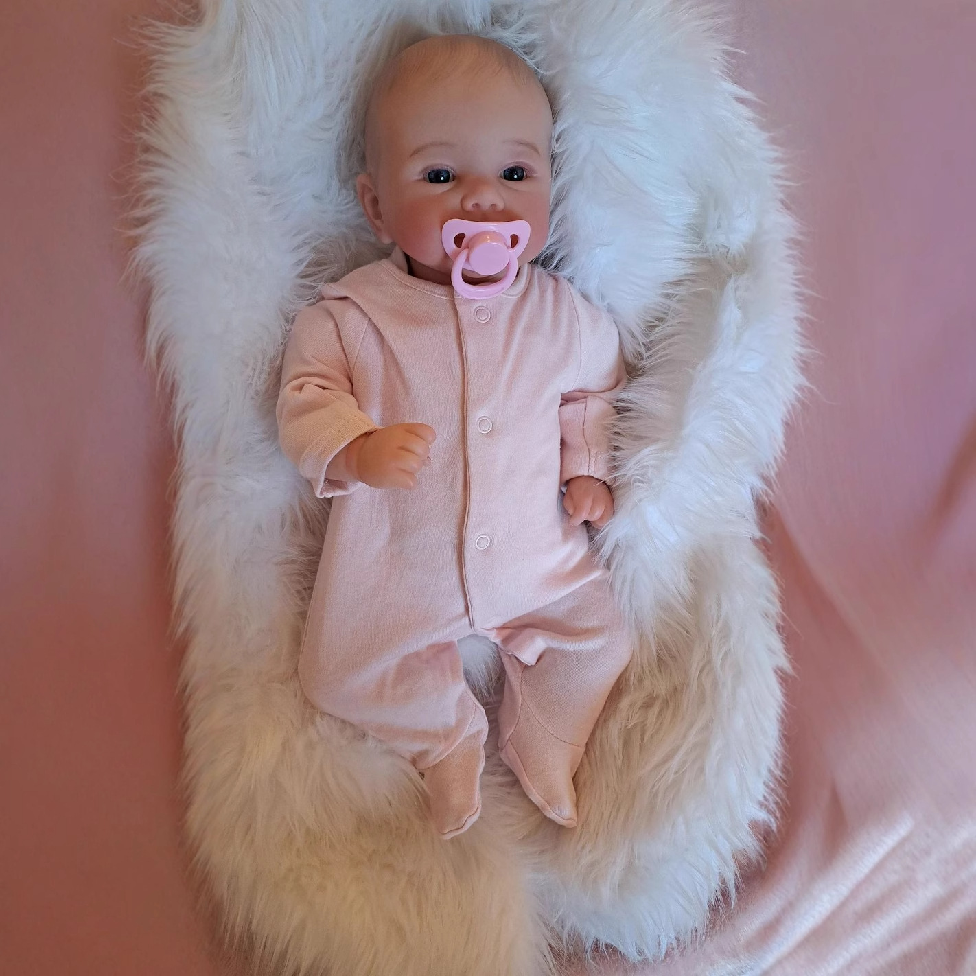 50cm tela cuerpo simulación bebé renacido muñeca transfronteriza e-commerce suministro entrega de una sola pieza