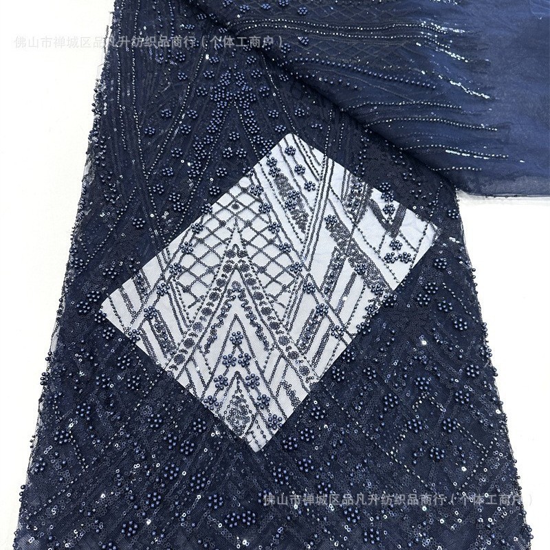 2025 nuevos fabricantes al por mayor tela de bordado de malla de diseño alto vestido de boda tela de bordado