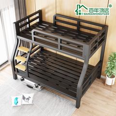 加厚加固高低床上下铺成人铁艺二层床铺子母床铁艺电竞酒店双层床