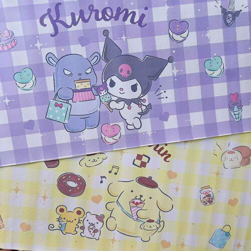 Kuromi Jade Dog Table Mat Long Writing Eating Placemat Dormitory Keyboard Mat Clay Playing Mud Non-stick Handmade Mat