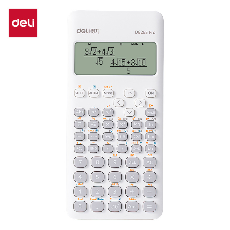 Calculadora científica D82ES Pro calculadora de funciones sin almacenamiento para estudiantes universitarios de secundaria
