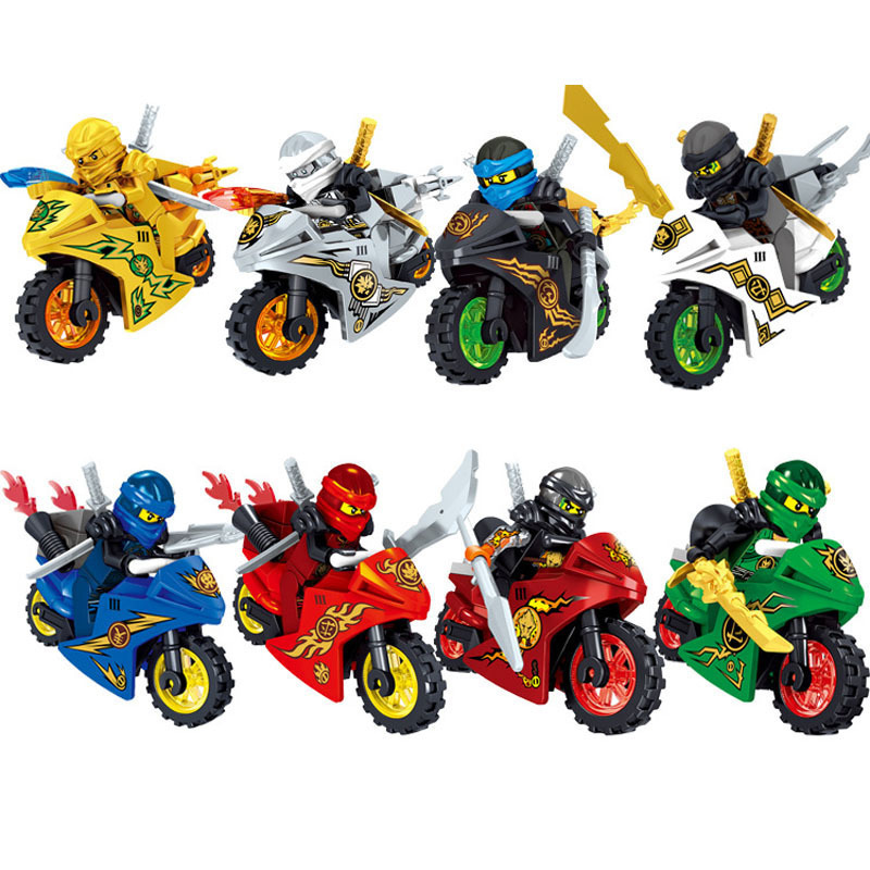 2025 Ninjago Minifigure Cool Motorcycle Kaijie Kou Assembled Kidsren's Building Blocks Boy Toy Flying Dragon