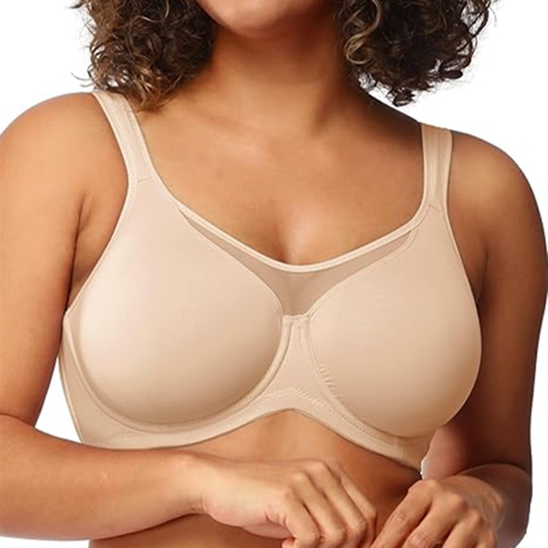 Amazon Tk Cross-Border Popular Large Size Intimates Women's Glossy Tube Top Without Sponge and Steel Ring Adjustable Push-Up Bra
