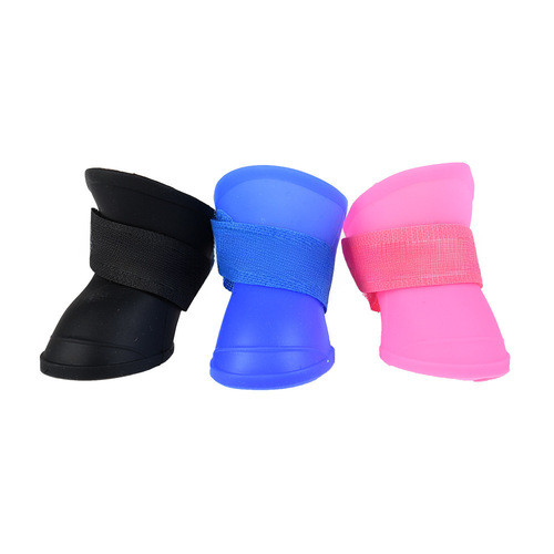 Direct Supply Soft Silicone Pet Shoes Waterproof Anti-Slip Silicone Rain Boots for Dogs Outdoor Rain Boots for Cats and Dogs Shoes Covers Paws Covers Dog Shoes