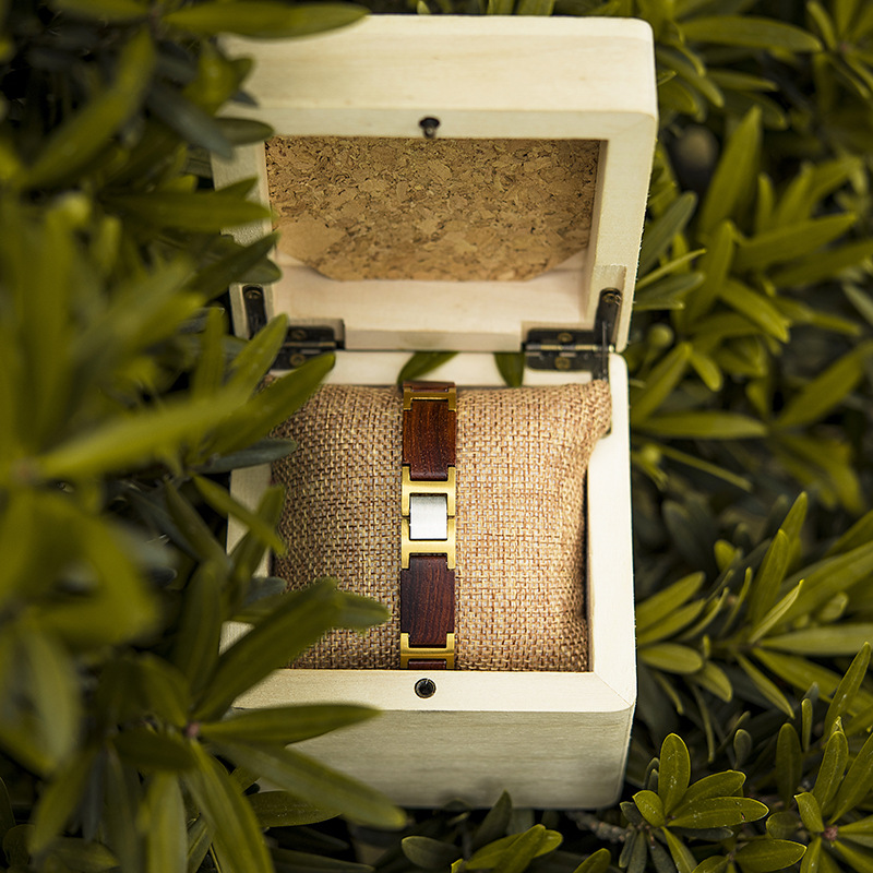 27g Weight Bracelets Classification Wood Chain Material 1 Piece Quantity Daily, Street Occasion Wood Material Geometric Pattern Men's Gender Vintage Style, Simple Style Style Men's Vintage Style Simple Style Bracelets Geometric Wood Men's Chain Bracelets 29