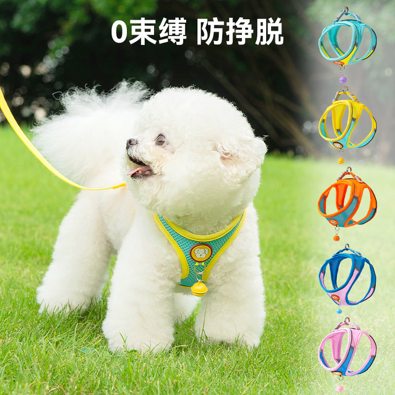 Chaleco tipo cuerda de tracción para perros, correa de pecho para cachorros Pomegranati, cadena para perros, cuerda de paseo para perros