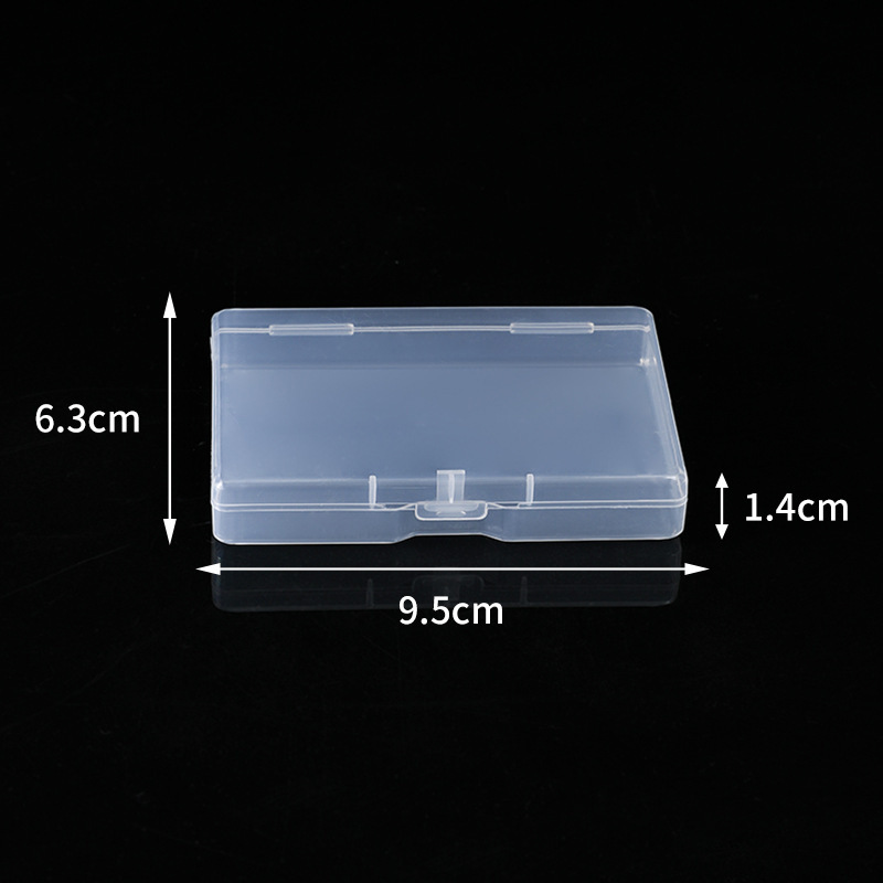 Rectangular pp transparent plastic business card case glutinous rice card fishing gear card case spare parts plastic packaging box