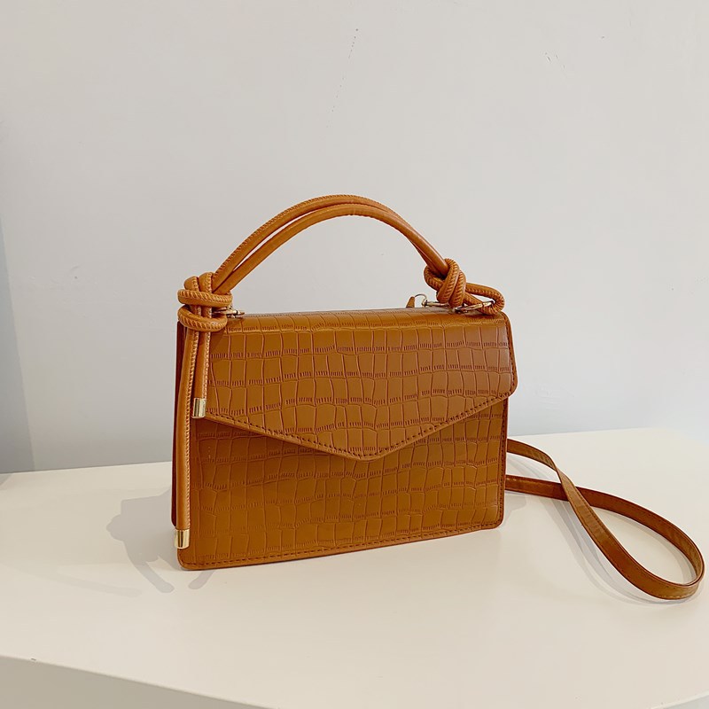 Bolso de alta sensación para mujeres 2024 nuevo retro bolso de hombro estampado de piedra pequeño bolso cuadrado ocio mochila de viaje