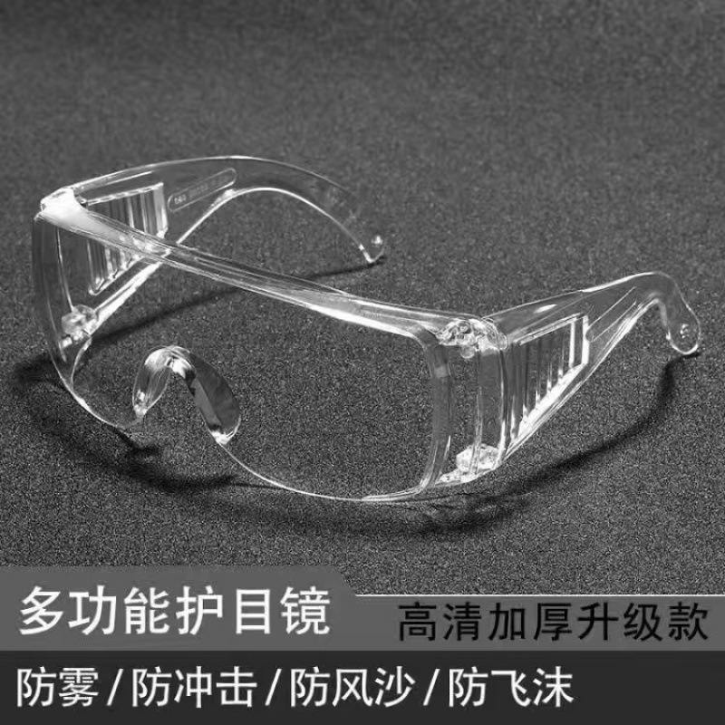 高精細透明ゴーグル、工業用切断、飛沫防止、研削、サイクリング、風、砂、防塵メガネ、労働保護、防曇|undefined