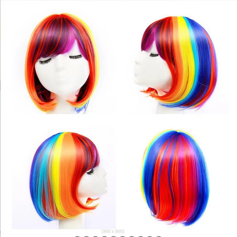 Nuevas pelucas de comercio exterior transfronterizas mujeres fibra de cabello europea y americana de alta temperatura seda larga pelucas fabricantes al por mayor