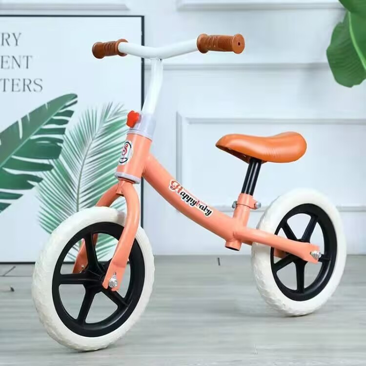 Bicicletas de equilibrio para niños sin pedal, bicicletas de dos ruedas, 12 pulgadas sin inflar para bebés pequeños, gran descuento