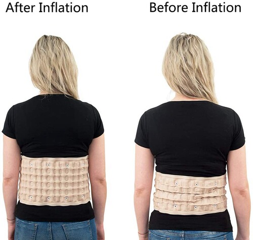 Amazon waist support inflatable support belt lumbar protrusion traction device lumbar traction waist support suitable for adults and the elderly
