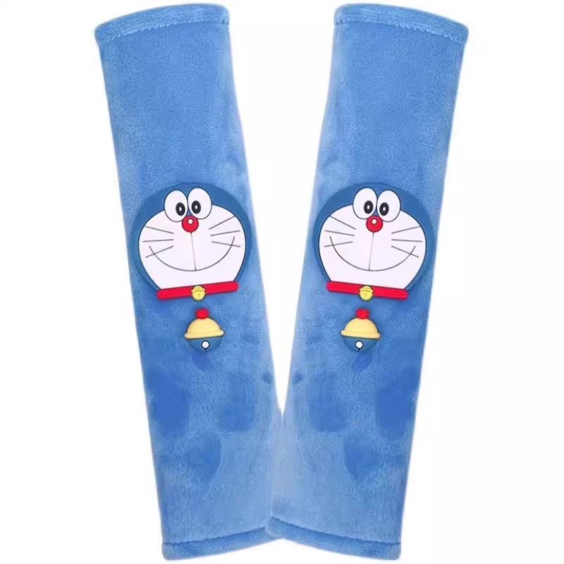 Car Seat Belt Shoulder Cover Cute Cartoon Jingle Cat Extended Men's and Women's Anti-Strangle Protection Creative Personalized Car Decoration