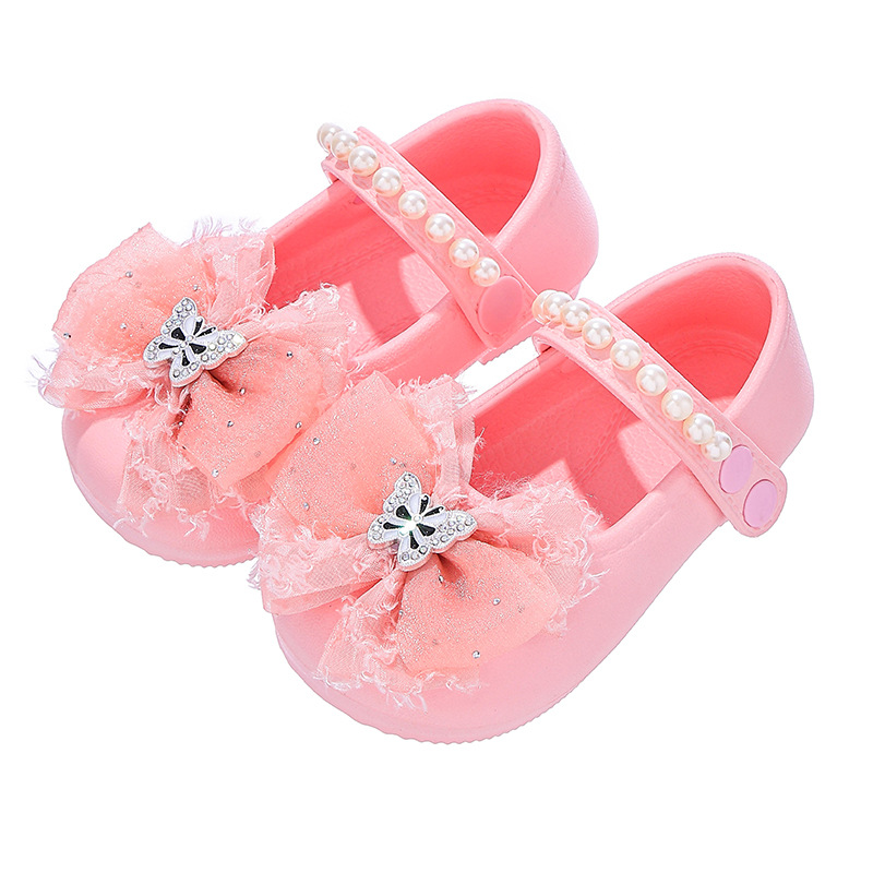 Sandalias Cerradas de Princesa para Niñas de EVA con Lazo para Uso Diario y Playa image 6