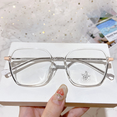 M3092韩版潮流复古大框大脸显小男女学生防蓝光无度数可配近视镜