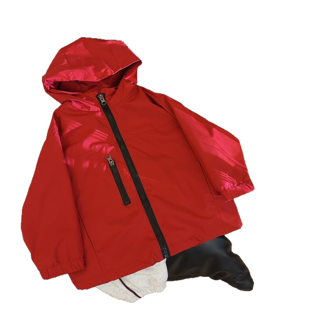 Niños nuevos chaquetas de vestir 2026 primavera nuevo chaquetas deportivas encapuchadas al aire libre image 5
