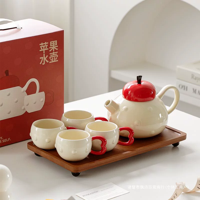 Ceramic teapot, tea cup, set, gift box, christmas gift, Birthday gift