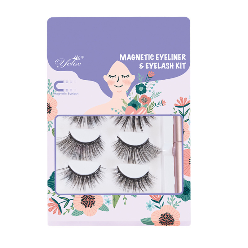 Fábrica de pestañas transfronterizas, pestañas naturales de una pieza, pestañas perezosas, pestañas de belleza, pestañas falsas, pestañas falsas de atracción magnética